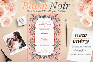 Download Blush Noir Wedding Invite IV - Premium Resources