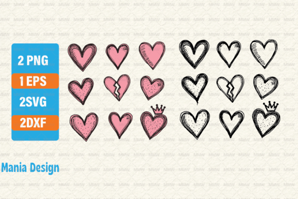 Download Hand Drawn Hearts Shape SVG LovePNG - Premium Resources