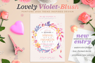Download Lovely Violet-Blush Invite I - Premium Resources